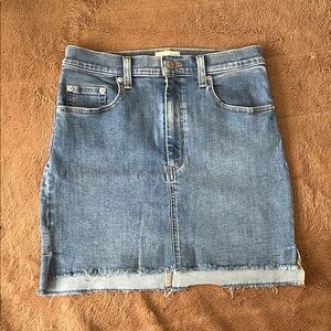 Wilfred Classic Blue Denim High Rise Mini Skirt